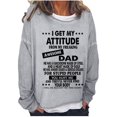 thumbnail image 1 of Sudadera de manga larga extragrande para mujer con texto divertido y letras estampadas., 1 of 3