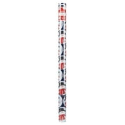 Holiday Time Premium Foil Gift Wrap, Blue Snowman