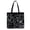 Biu-black, variant on NCY Cute Tote Bag for Women with Zipper, Funny Purse with Cats Dogs Large Canvas Shoulder Bag Handbag