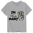 thumbnail image 3 of Curuila Child Toddler Girls T-Shirts Short Sleeve Letter Print Crew Neck Tops For Girls Everyday Wear Comfortable Tee Size 1-2 Years, 3 of 3