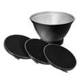 thumbnail image 1 of Mistaha 210mm Elinchrom Mount Reflector Diffuser Shade Lamp Shade with 10° 30° 50° Honeycomb Grids, 1 of 8
