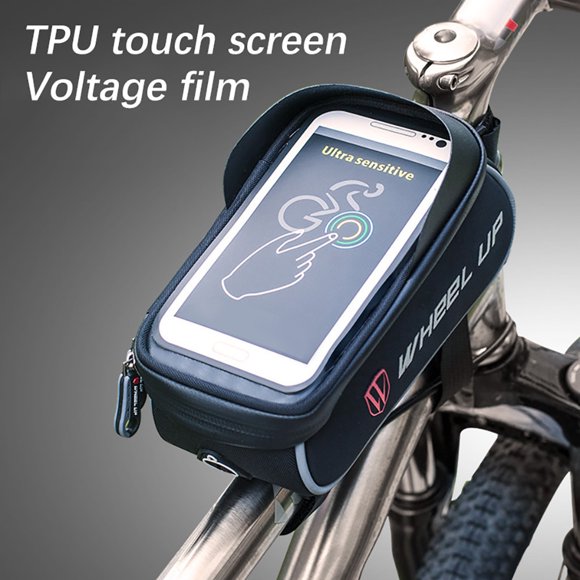 EGNMCR Bike Accessories Bike Phone Mount Bag Bicycle Frame Bike Handlebar Bags with Phone Case Bike pack