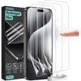 thumbnail image 1 of LAICAIW [3 Pack Soft Hydrogel Film Screen Protector for iPhone, Upgraded Non-breakable Flexible TPU iPhone Pro Max Screen Protector Film (NOT Glass), 1 of 6