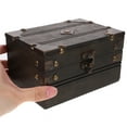 thumbnail image 4 of Wooden Treasure Chest Antique Jewelry Storage Box Decorative Wood Toys Storage Box, 4 of 7