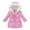 Pink, variant on Spazoro Kids Girls Jackets, Zipper Fall Winter Hooded Long Sleeve Warm Coats for Child Girls Boys Multicolor Size 9 T