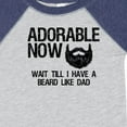 thumbnail image 4 of Inktastic Adorable Now...wait Till I Have a Beard Like Dad Boys Baby Bodysuit, 4 of 5