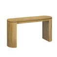 thumbnail image 6 of Harper & Bright Designs Modern Fluted Console Table Curved Sofa Table Narrow Entryway Table with Vertical Stripe for Entrance Hallway Living Room, Natural, 6 of 11