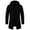 Black, variant on BLTIBY Mens Knit Cardigan Hooded Jacket Fall Winter Solid Color Mid-Length Zipper Drawstring Coat Loose Sweater Outfits Casual Sport Coats with Pockets Black 3XL
