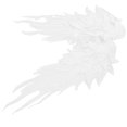 thumbnail image 4 of Miangastore Polyester Angel Wing Lace Appliques White 1 Pair 15.9X5.5In, 4 of 9