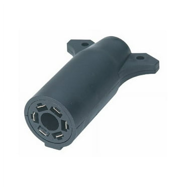 7 Way Flat Pin To 6 Way Round Pin Trailer Wiring Plug