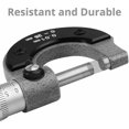 thumbnail image 3 of Calibrador de micrómetro exterior preciso, herramienta de medición de diámetro exterior, micrómetro de 0-25mm, graduación de 0,01mm para reparación de automóviles y automoción,, 3 of 5