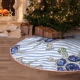 thumbnail image 5 of Sikiie Turtle with Blue Stones Nativity Christmas Tree Skirt, Jesus Christian Winter Holiday Tree Mat Decoration(30-48IN)36", 5 of 6