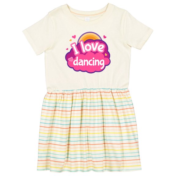 Inktastic I Love Dancing Dance Teacher Girls Toddler Dress