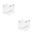 thumbnail image 4 of fastboy Plastic Sturdy And Durable Bird Water Bath Tub Easy To Install Wide Application Simple Bird Bath Box Feeder 13*11*13CM 2Set, 4 of 6
