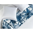 thumbnail image 2 of Palm Trees Bed Runner, Vintage Hawaii Vibes Dreamy Silhouettes of Tropical Woods Boho Art, Decorative Accent Bedding Scarf for Hotels Homes & Guest Rooms, Queen, Blue Grey Dark Sky Blue, by Ambesonne, 2 of 3