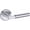 Polished Chrome, variant on Baldwin PVRIDSRR112 Riddling Privacy Door Lever Set - Bronze