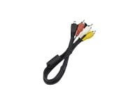 Canon AVC-DC400ST - Video / audio cable - composite video / audio - RCA male to digital camera connector male - 4.3 ft - for EOS 6D, 700, 750, 8000, Kiss X8i; PowerShot D30, G7, SX520, SX530, SX540, SX60, SX710