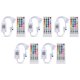 thumbnail image 1 of 5X DC5-24V Bluetooth LED Controller+40 Keys Remote Control APP Control and Music Sync RGB IR RF for 5050 RGB LED Light, 1 of 5