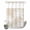 Beige, White, Cream, variant on No Hook Shower Curtain, Sage Green Palm Trees Shower Curtains for Bathroom with See Through Top Window, Farmhouse Tropical Summer Beach Waterproof & Washable Bath Curtain Stall 48"x72"