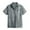 Grey, variant on XDZJLR Men Shirts Casual Spring And Summer Breasted Print Lapel Beach Short Sleeve Vacation Outdoor Vacation Tops
