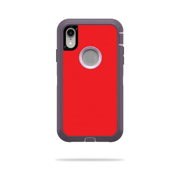 Skin For OtterBox Defender iPhone XR Case Solid Red MightySkins