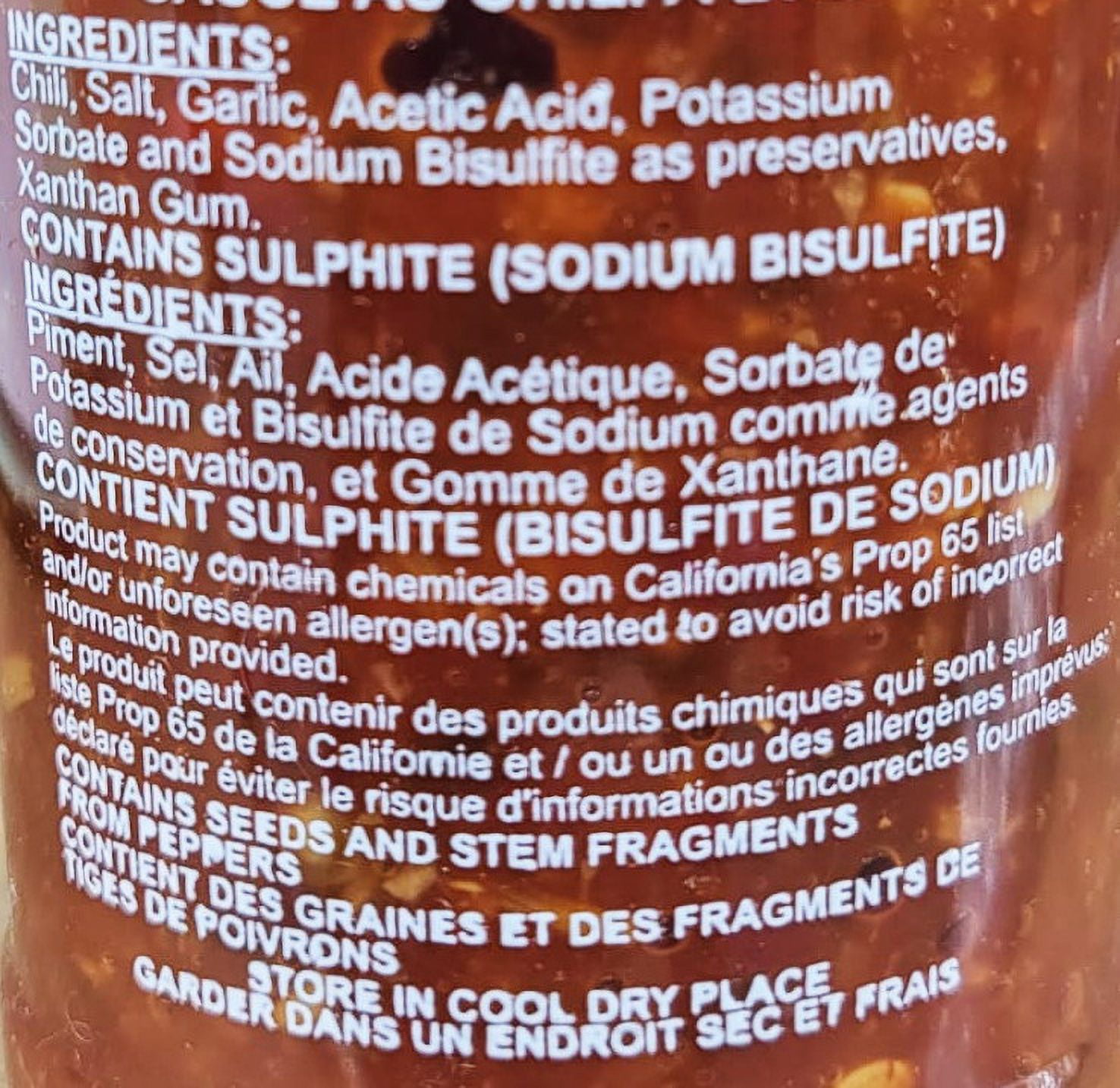 Huy Fong Chili Garlic Sauce, 213mL (8oz)