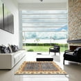 thumbnail image 7 of Ahgly Company Machine Washable Indoor Rectangle Abstract Yellow Area Rugs, 4' x 6', 7 of 7