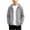Gray, variant on Rain Jacket for Teen Solid Color Lightweight Zipper Hooded Windbreaker Waterproof Long Sleeve Outdoor Jacket