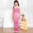 thumbnail image 1 of WEAIXIMIUNG 3 Piece Girls Swimsuit Bathing Suits Bikini Tail Set For Girls 12, 1 of 4