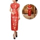 thumbnail image 3 of Cheongsam de manga corta, Cheongsam chino largo, vestido tradicional chino largo, vestido largo chino de claridad notable, 3 of 8