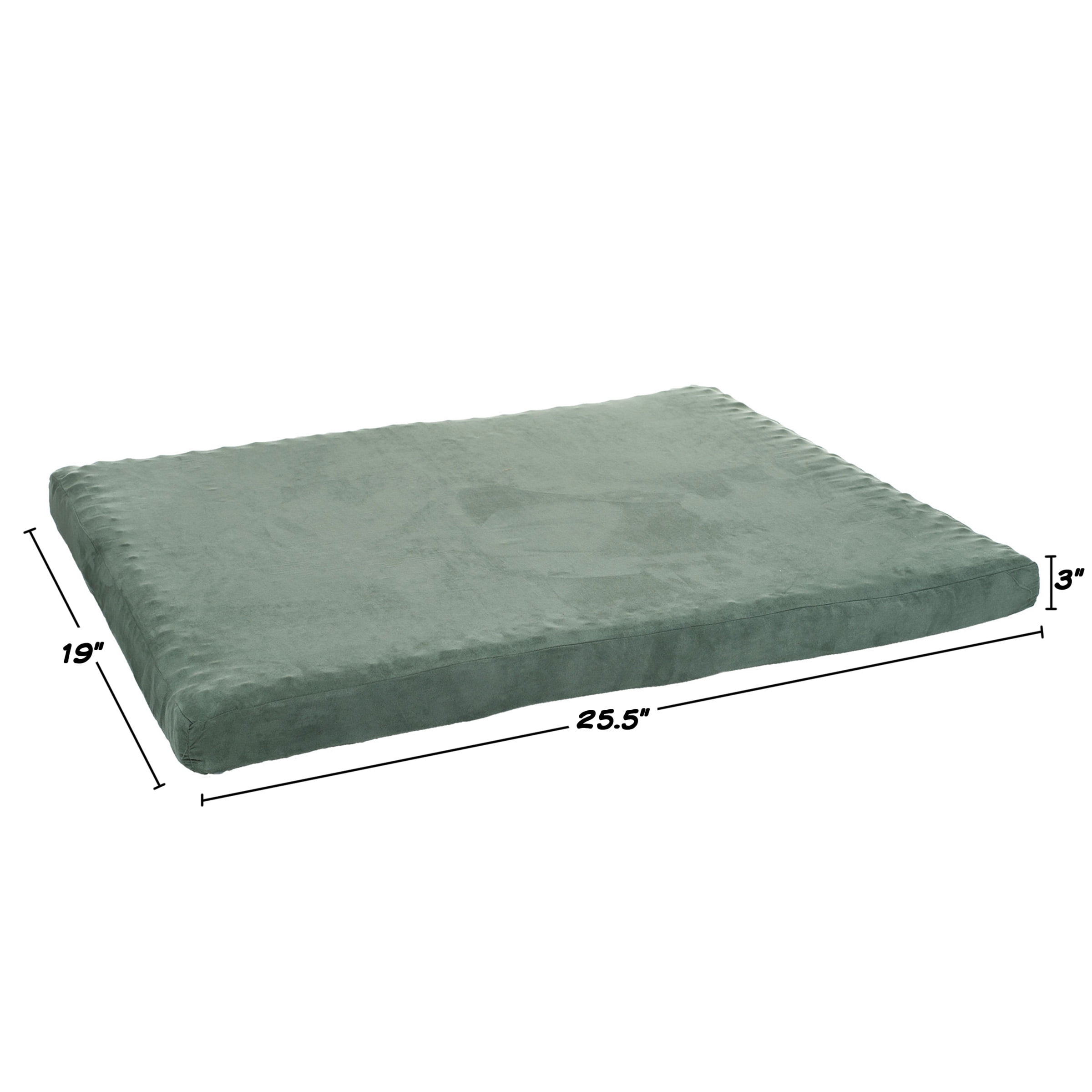 PETMAKER 25.5x19-Inch Orthopedic Dog Bed with Removable Cover (Green)