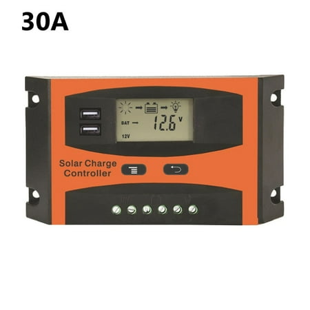

2030A Mppt Solar Panel Charge Controller Regulator Auto 12V24V 2 Way Usb