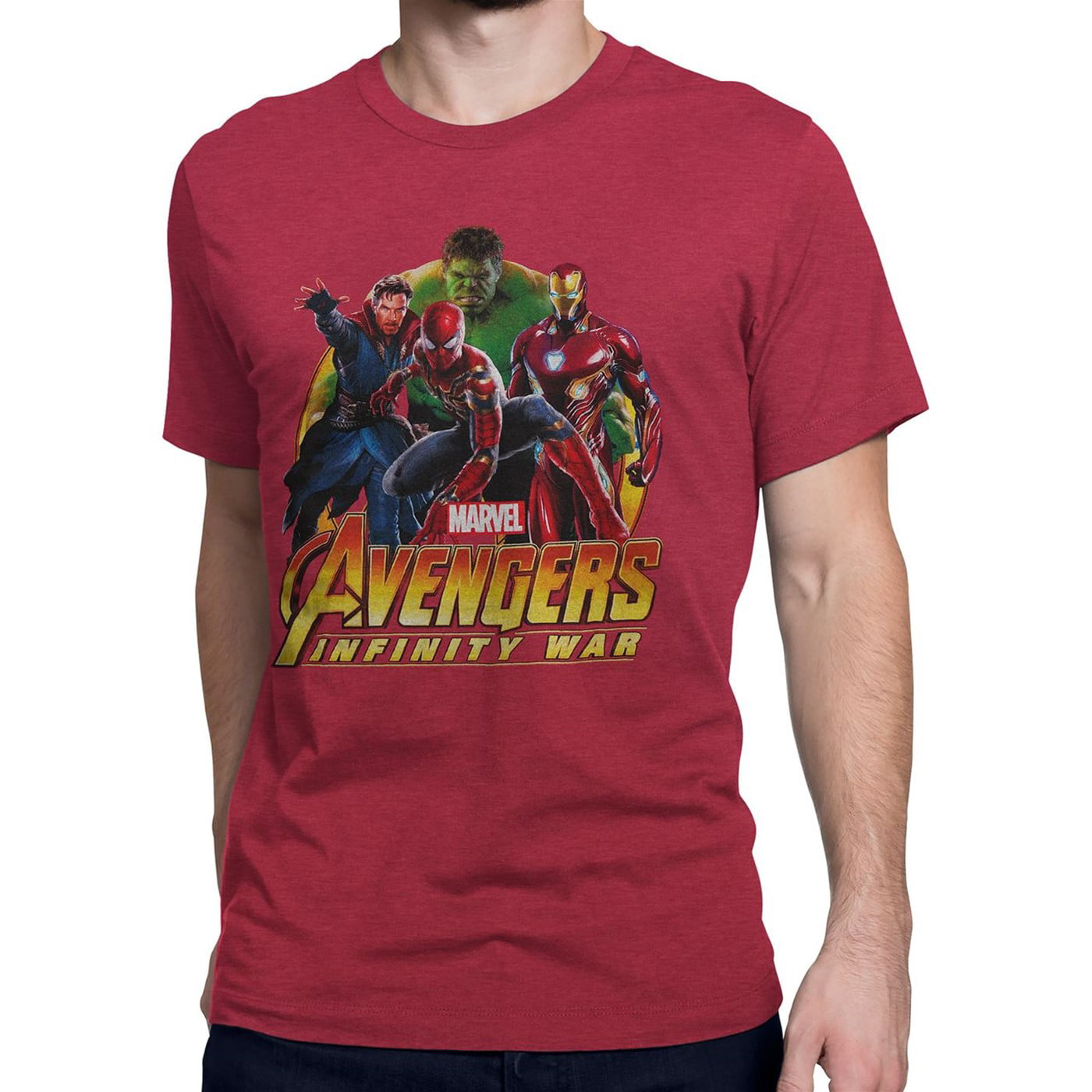 Marvel Comics Avengers Infinity War Mens Team Sublimation Print T-Shirt Homme 