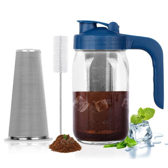 Cafetera Cold Brew Pitcher, tarro de cristal de 950 ml
