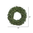 thumbnail image 2 of Vickerman 84" Douglas Fir Artificial Christmas Wreath, Warm White LED Lights, 2 of 2