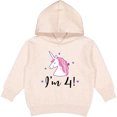 thumbnail image 2 of Inktastic 4th Birthday Cute Unicorn Toddler Hoodie, 2 of 4