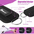 thumbnail image 3 of Correa de tobillo NEALFIT para máquina de cable, gimnasio, entrenamiento de piernas, negra, 3 of 7