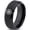 Black Bevel Tungsten, variant on Tungsten Astronomical Star Circle Emblem Band Ring 9mm Men Women Comfort Fit Black Flat Cut Brushed Polished