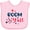 AD-Pink, variant on Inktastic 4th of July Boom Y'all with Red White and Blue Stars Boys or Girls Baby Bib