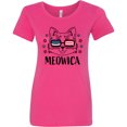 thumbnail image 3 of Inktastic 4th of July Meowica Cat in Flag Sunglasses Women's T-Shirt, 3 of 5