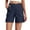 B68 Dark Blue women's pants clearance under $5, variant on Shorts for Women under $5! Cagogo Bermuda Shorts for Women Cargo Shorts Knee Length Elastic Waist Long Shorts for Summer Casual Trendy Y2k Comfy Lounge Hiking Short