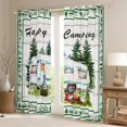 thumbnail image 2 of Erosebridal Cartoon White RV Car Blackout Curtains Set of 2 (52x84 Each) for Kids Teens,Happy Camping Window Curtains for Boys Girls,Microfiber Bedroom Decor, 2 of 6