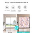 thumbnail image 4 of Window Privacy Film Coral Coastal Stained Glass Window Film Decorative Sun Block Window Cover Summer Beach Nautical Sea Ocean Window Clings Static Adhesive Sticker for Bathroom 19.6"x39.3", 4 of 7