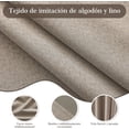 thumbnail image 4 of Cortinas Blackout Lino para Recamara - 100% Cortinas Blackout para Sala, con Ojales, Aislamiento Térmico y Acústico, 2 Paneles (Beige, 132 * 213cm),Beige, 4 of 14