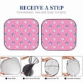 thumbnail image 6 of Disketp 2 Piece French Bulldog Pattern Windshield Sunshades,Folding Windshield Sun Shade For Car Suv Trucks Sedan,Blocks Uv Rays Sun Visor Protector-Small, 6 of 7