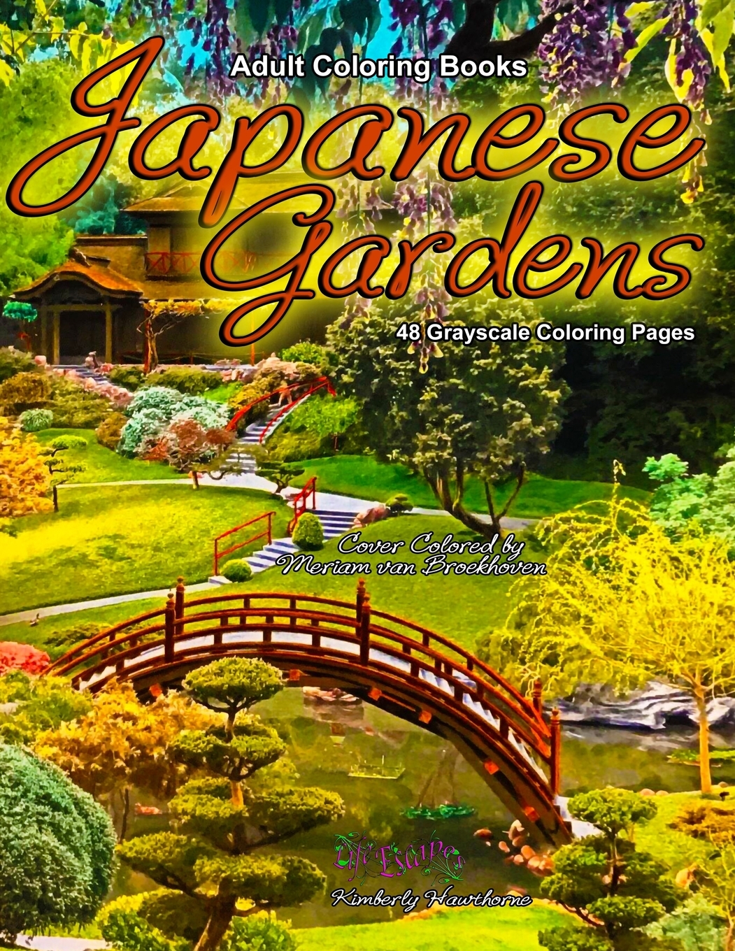 Download Japanese Gardens: Adult Coloring Books Japanese Gardens 48 ...