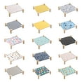 thumbnail image 4 of Methold Cama para perros de tela de madera transpirable - A prueba de humedad para descansar Cama para mascotas desmontable y lavable Suministros para perros S Juego de peces del tesoro, 4 of 6