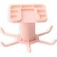 thumbnail image 2 of Autoadhesivo punzón libre con 6 ganchos Bolsa de corbatas 360 grados Gancho giratorio Perchas multiusos Multiushing Rack Estante de hogar Rosa Inevent HA011768-03, 2 of 7