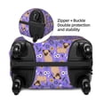 thumbnail image 4 of Bixox Washable Pugs and Flowers Printed Luggage Cover, Fashion Suitcase Protector Fits for Large luggage, 4 of 8