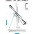 thumbnail image 4 of Adjustable Cell Phone Stand, C2 Aluminum Desktop Phone Dock Holder Compatible with iPhone 11 Pro, SE, XR, 8 Plus 7 6, Samsung Galaxy, Google Pixel and More, Silver, 4 of 7